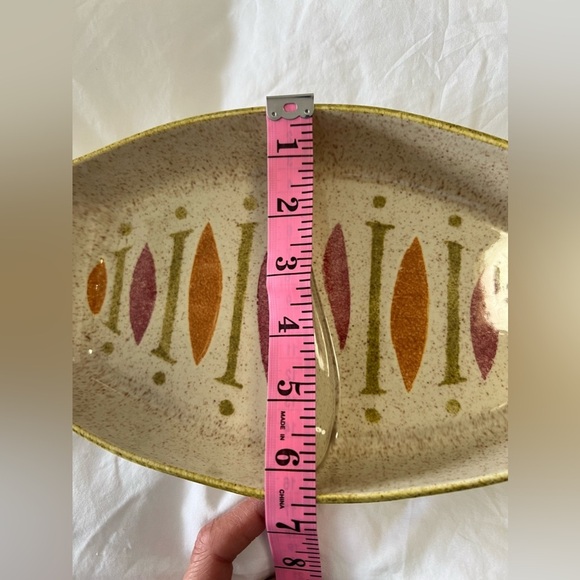 Red Wing Pottery Pepe Divided Serving Dish | Vegetable Tray Vintage - Picture 6 of 8